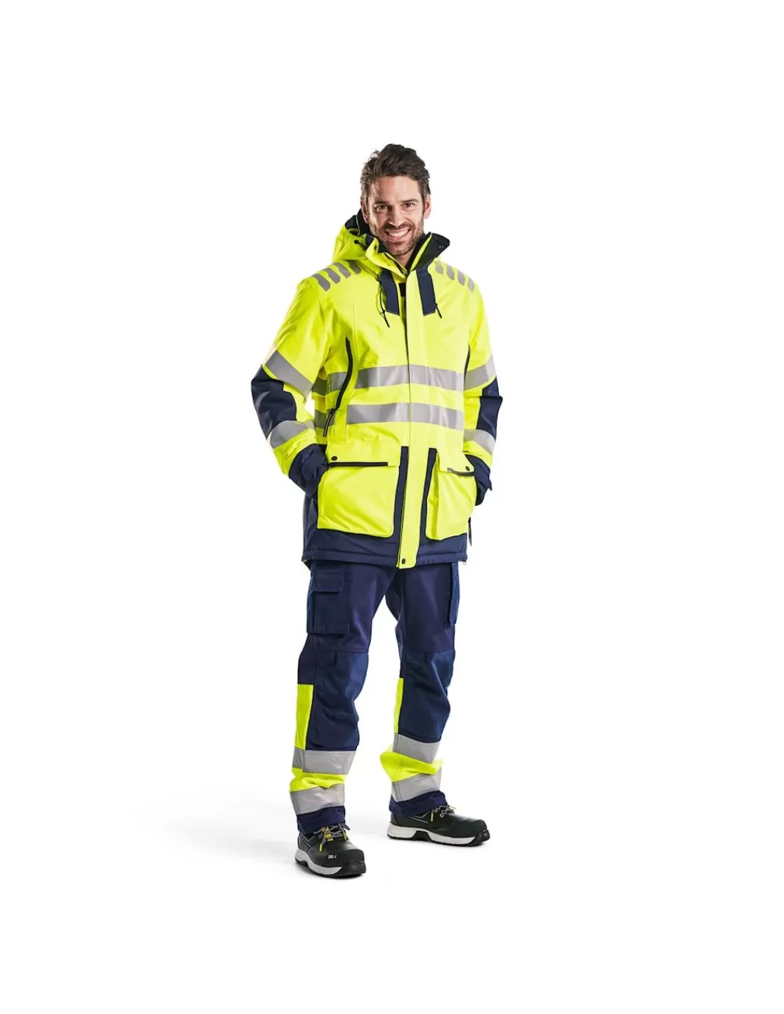 Sale Parka Hiver Blaklader 4469 Haute Visibilité Haute Imperméabilité 20.000 Mm Homme Parka Haute Visbilite | Parkas Chaudes Hiver Homme