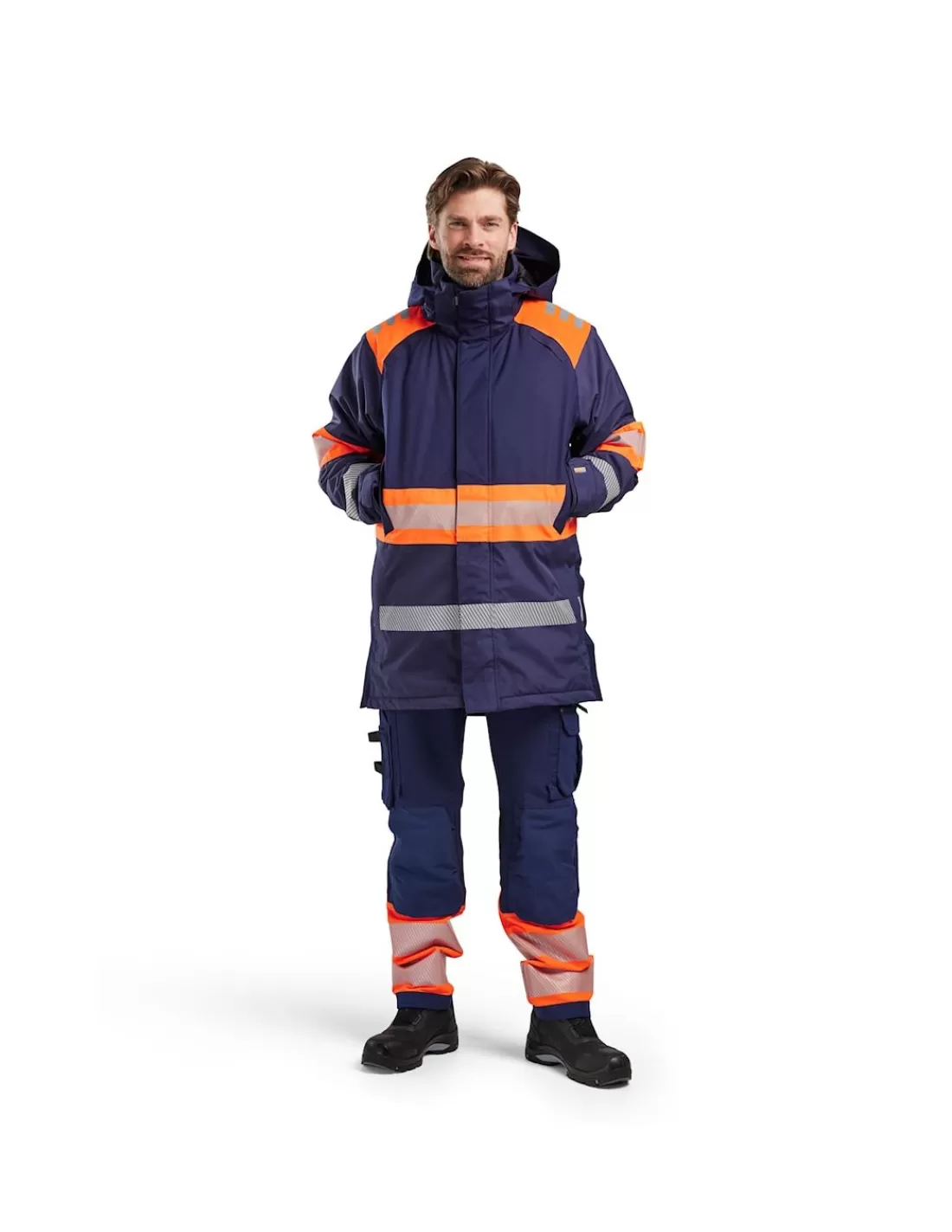 Shop Parka Hiver Blaklader 4485 Haute Visibilité Haute Imperméabilité 15.000 Mm Homme Parka Haute Visbilite | Parkas Chaudes Hiver Homme