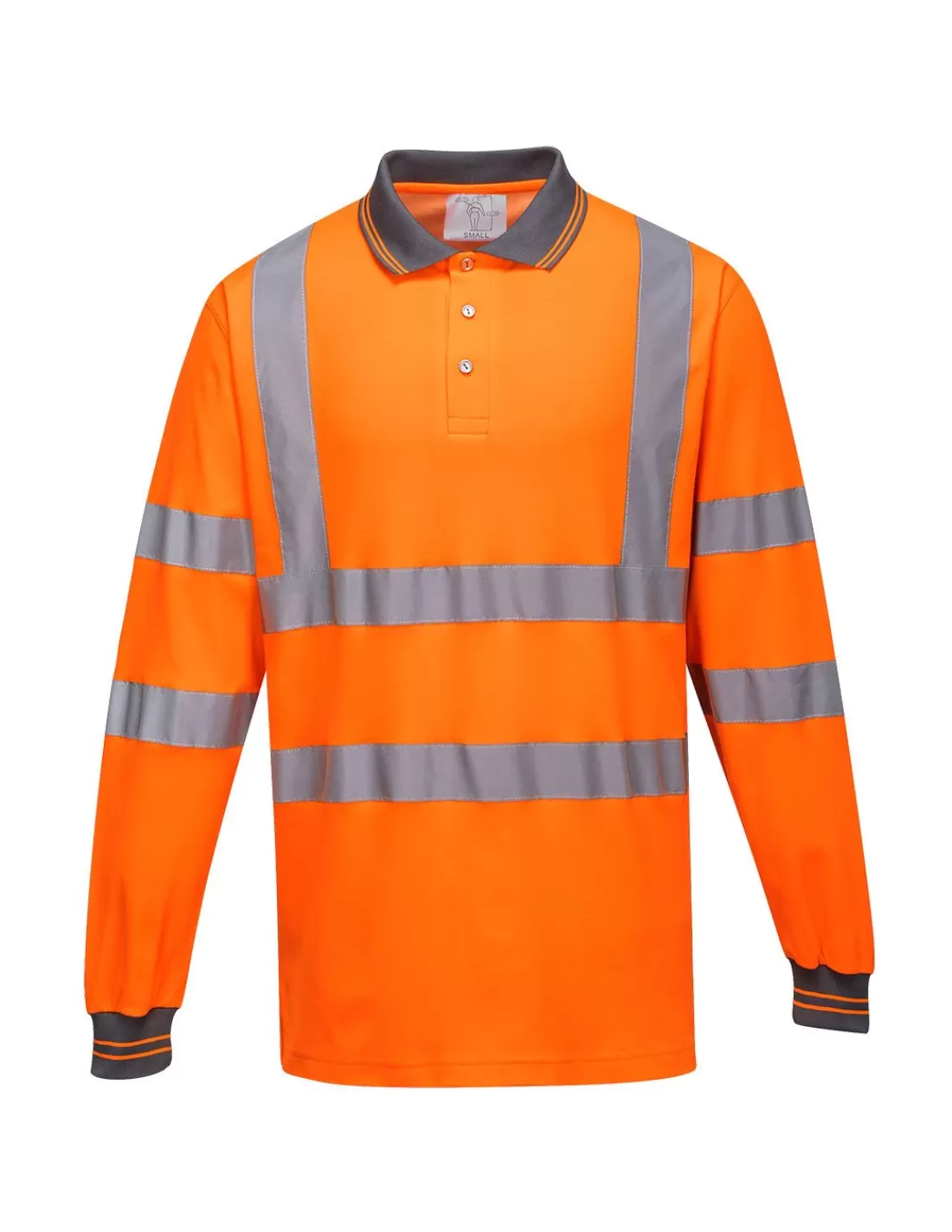 Outlet Polo Haute Visibilité Coton EN20471 Classe 3 Manches Longues S271 Portwest Polo Haute Visibilite