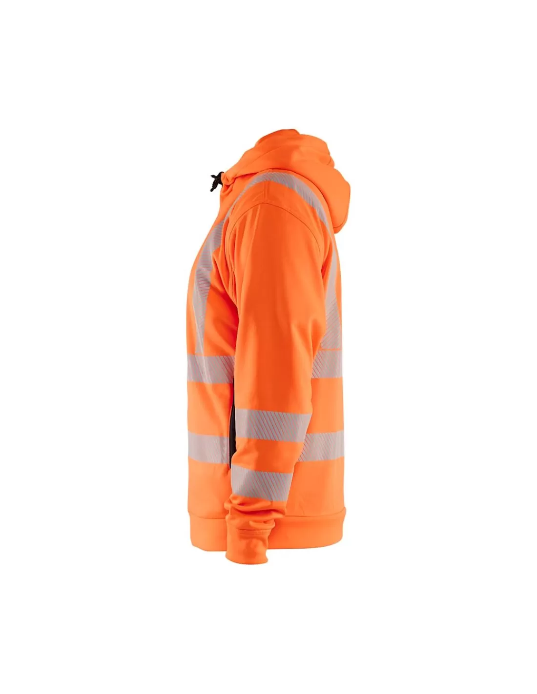 Best Sweatshirt Blaklader Zippé à Capuche 3565 Bandes Segmentées Conforme EN20471 Classe 3 Sweat Haute Visibilite | Sweats Thermiques