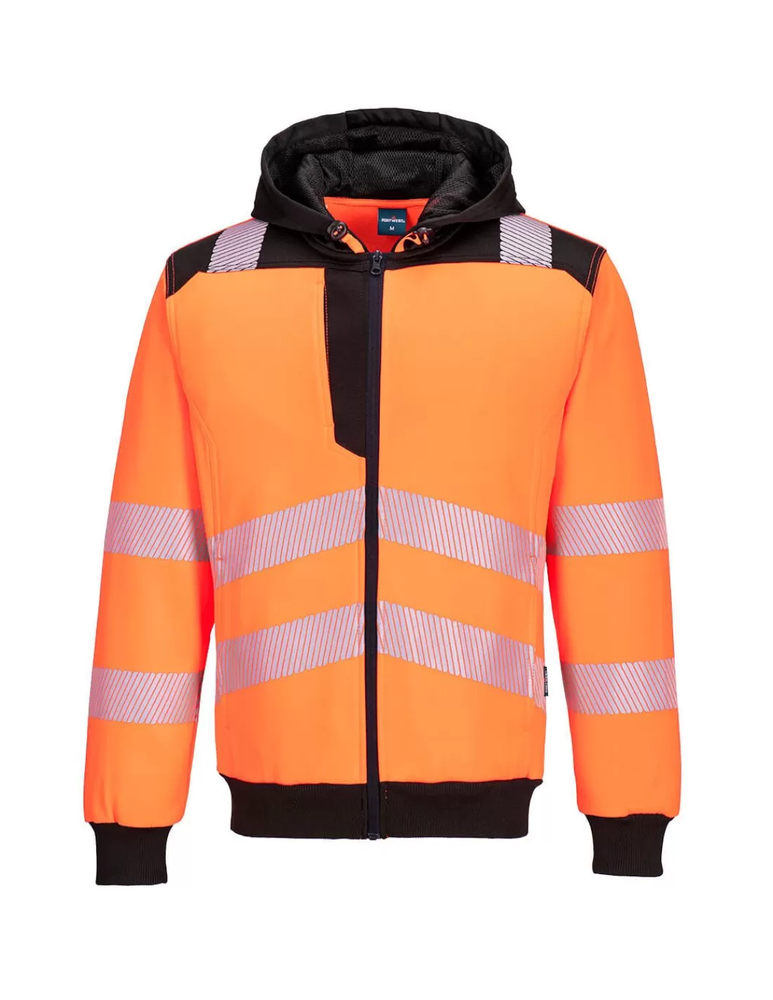 New Sweatshirt Zippé à Capuche Haute Visibilité EN20471 Classe 3 PW327 Portwest Sweat Haute Visibilite