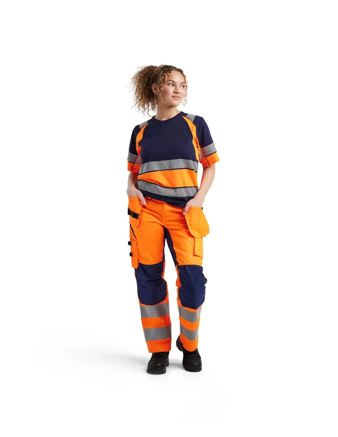 Best Teeshirt De Travail Haute Visibilité Femme Respirant Et Anti UV 3410 Blaklader T-Shirt Haute Visibilite