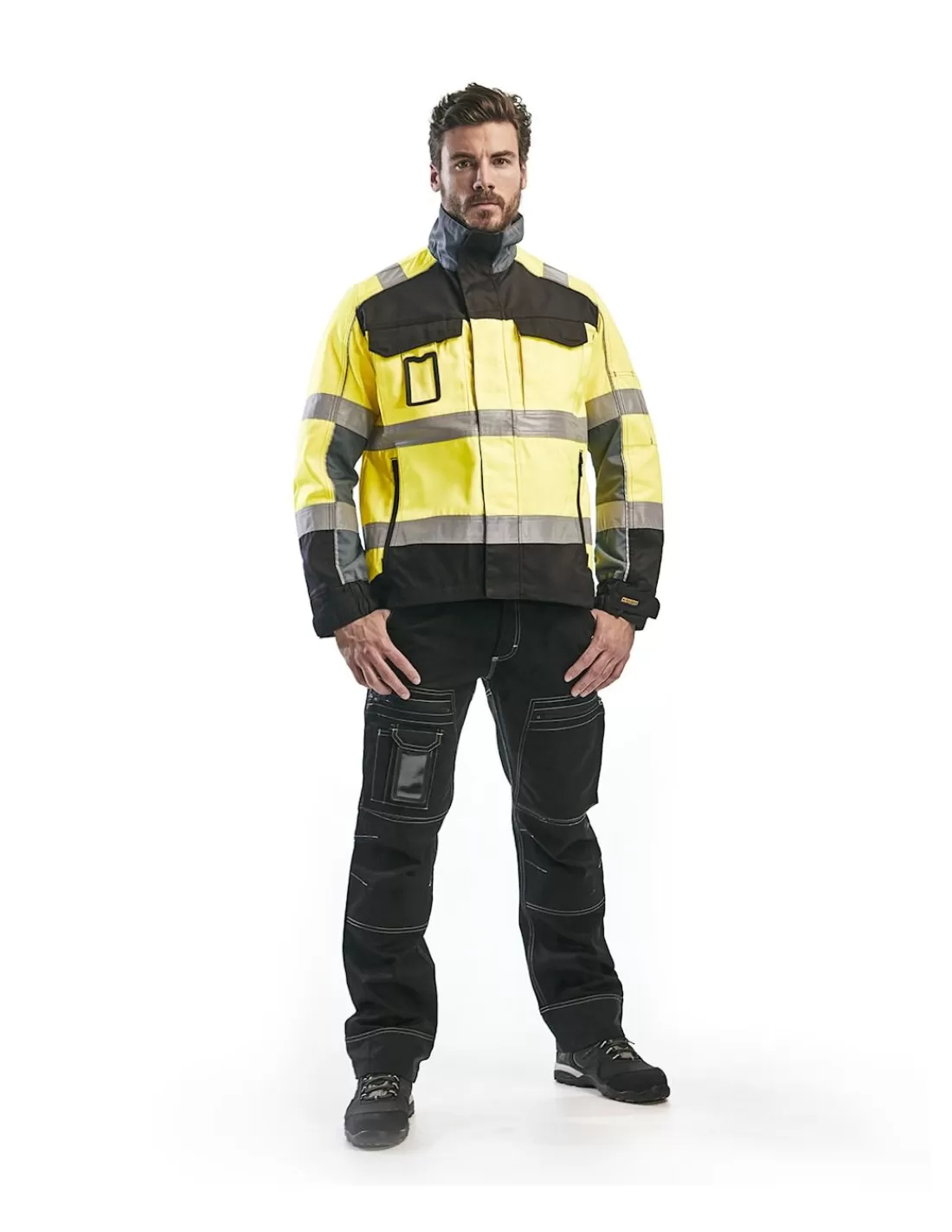 Hot Veste De Travail 4051 Blaklader Hydrofuge Certifiée EN20471 Classe 3 Homme Veste De Pluie Haute Visibilite | Vestes Homme