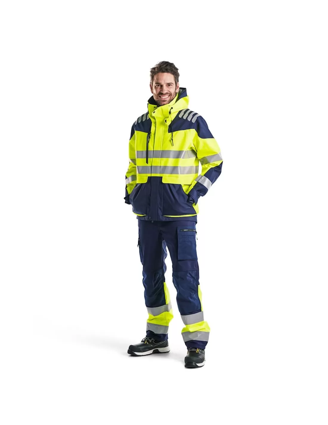 Flash Sale Veste Hardshell Blaklader Evolution 4490 Très Haute Imperméabilité 20.000 Mm Homme Veste Softshell Haute Visibilite | Veste De Pluie Haute Visibilite