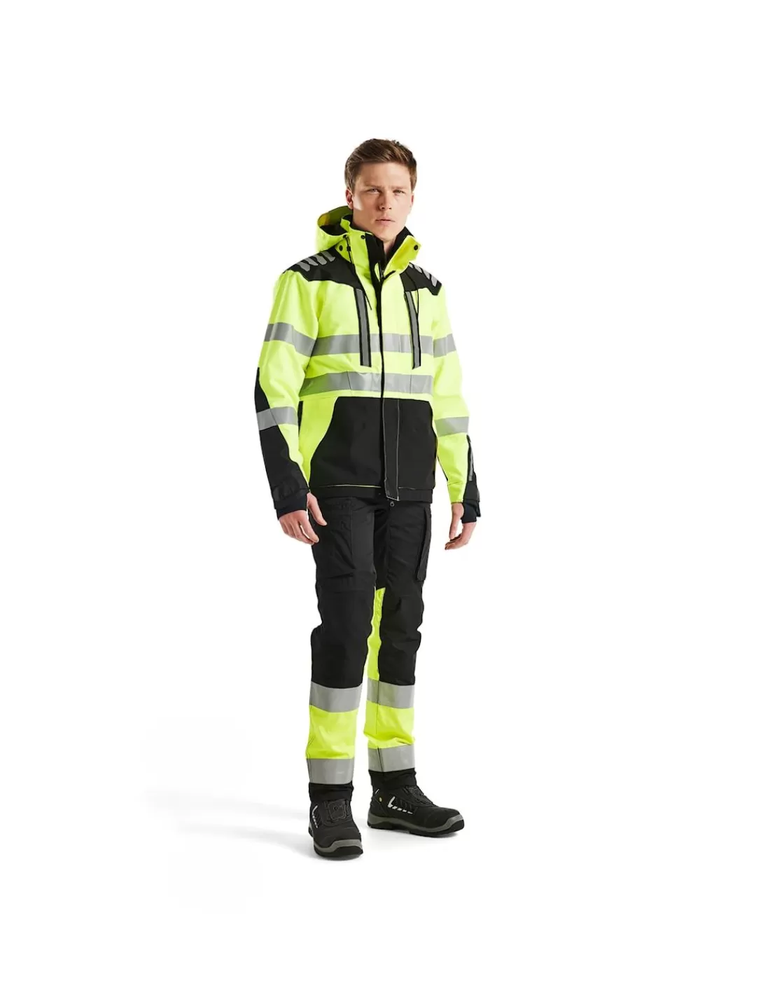 Fashion Veste Hardshell Blaklader Strech 4496 Haute Visibilité Haute Imperméabilité 10.000 Mm Homme Veste Haute Visibilite | Vestes Homme