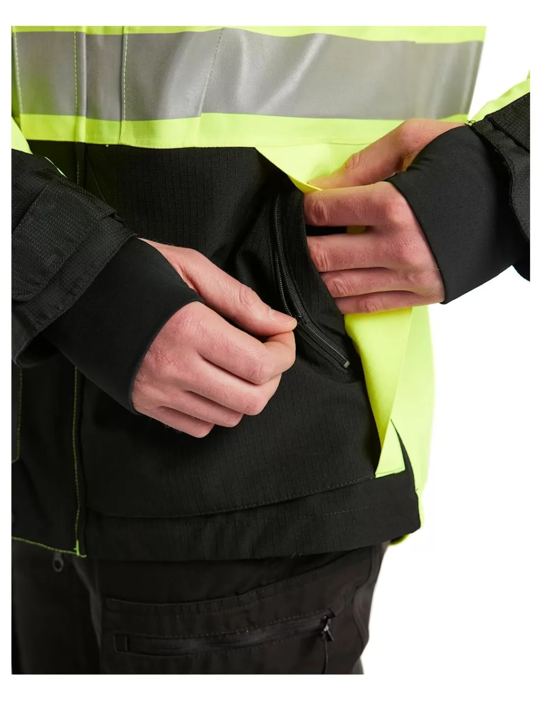 Fashion Veste Hardshell Blaklader Strech 4496 Haute Visibilité Haute Imperméabilité 10.000 Mm Homme Veste Haute Visibilite | Vestes Homme
