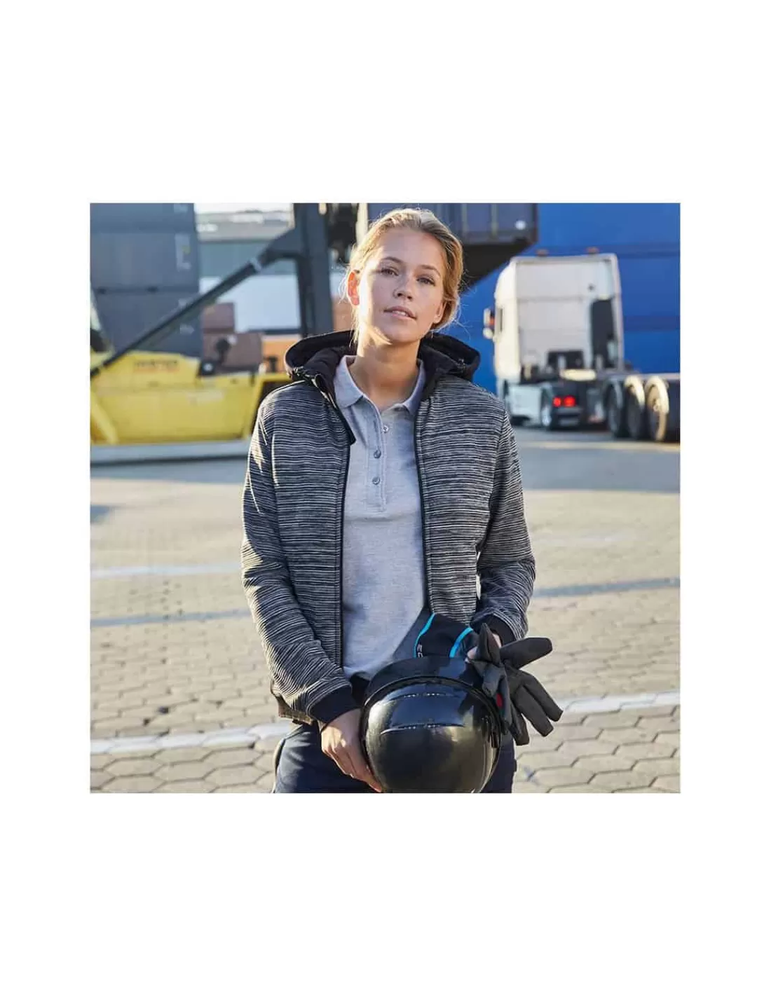 Hot Veste Hybride à Capuche Femme Duvet Synthétique Dupont Sorona James & Nicholson Femme Polaires, Vestes Et Pulls Polaire Femme