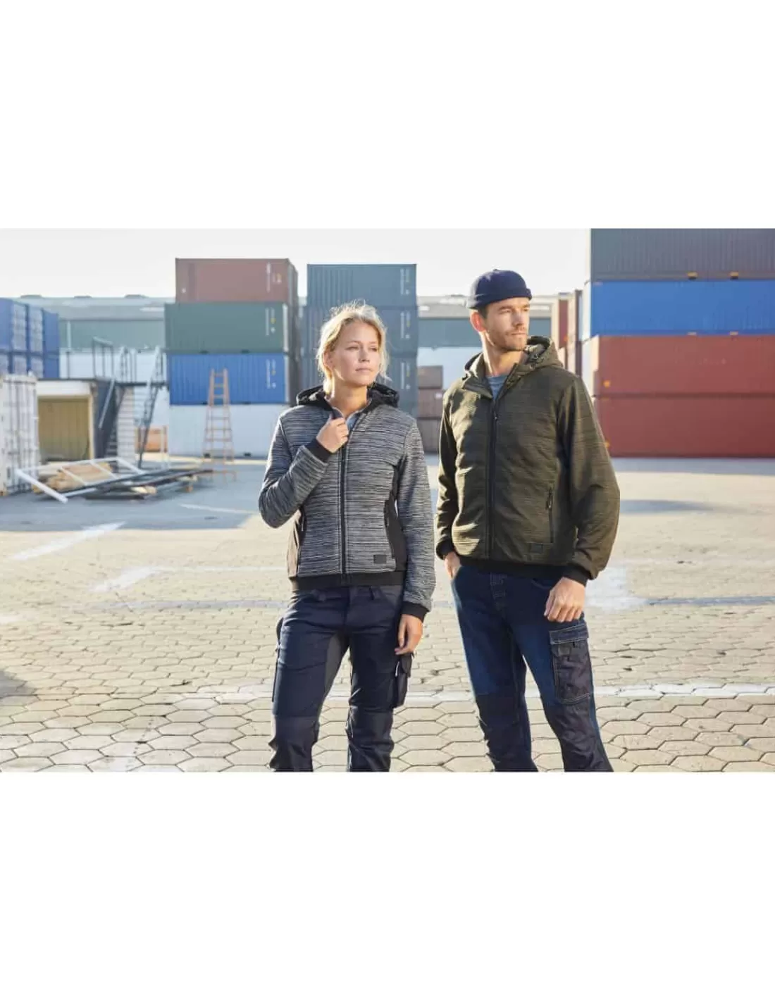 Hot Veste Hybride à Capuche Femme Duvet Synthétique Dupont Sorona James & Nicholson Femme Polaires, Vestes Et Pulls Polaire Femme